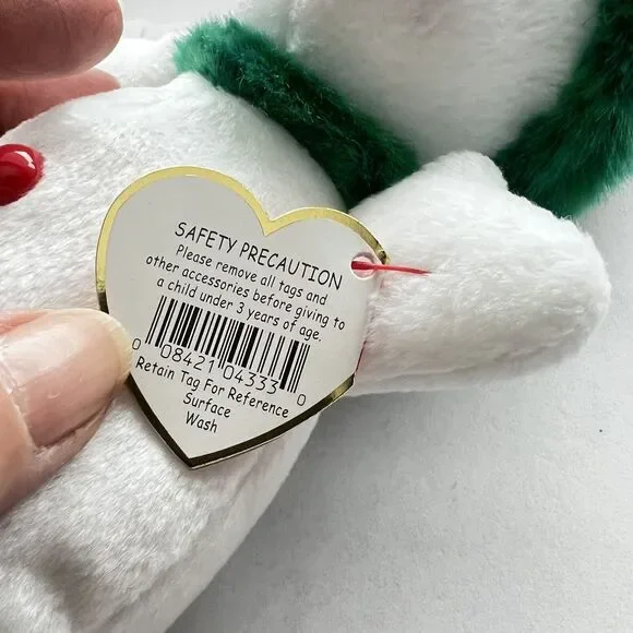 2000 Rare & Retired Ty Beanie Baby Snowgirl The Christmas Snowman 8" - Picture 8 of 12